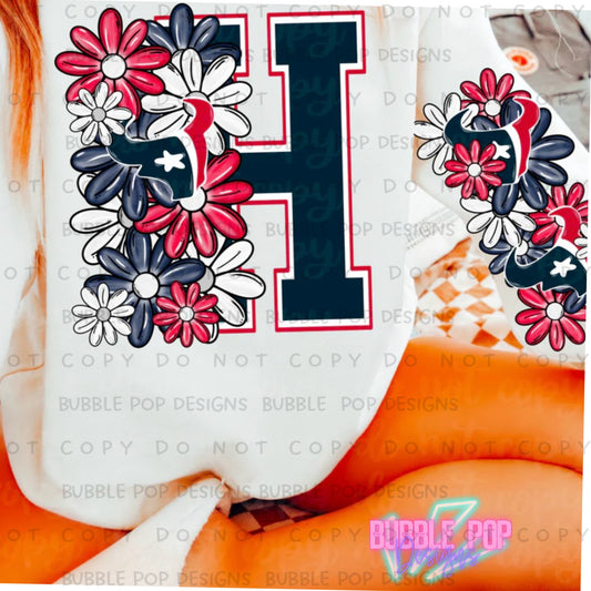 Floral Football H Sweatshirt