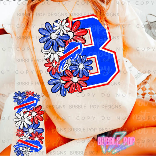 Floral Football B Sweatshirt