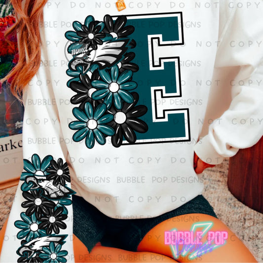 Floral Football E Sweatshirt