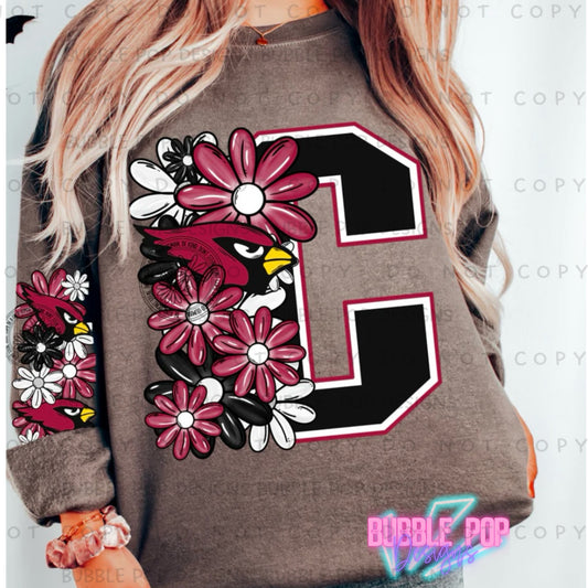 Floral Football C Sweatshirt