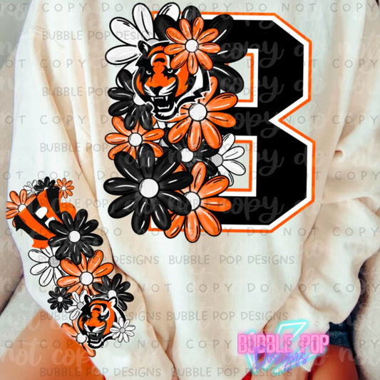 Floral Football B Sweatshirt