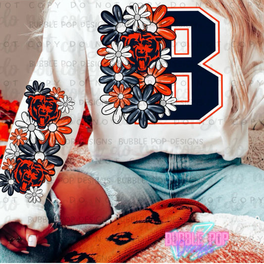 Floral Football B Sweatshirt