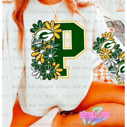 Floral Football P weatshirt